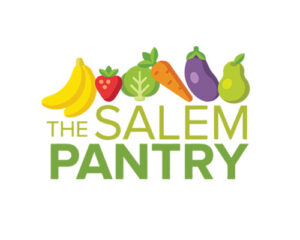 The Salem Pantry logo with fruits and vegetables on top