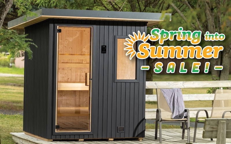 Spring Into Summer Sale 2025 sauna. Northstar Outdoor.